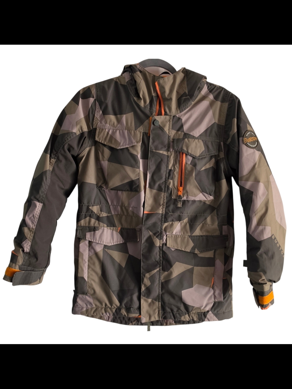 Burton Camo Boys Covert Snowboard Jacket Size M